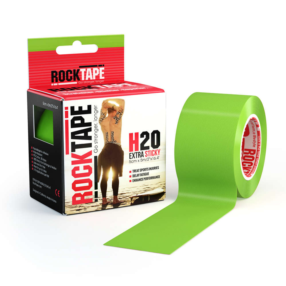 Кинезио тейп Rocktape H2O 5см х 5м лайм