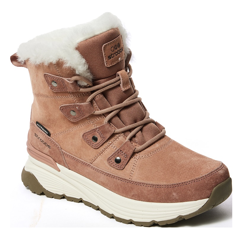 Полусапоги Strobbs с мехом женские F8487-11 розовые