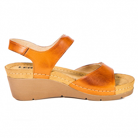 Сандали Leon женские 1041 коричневые. Изображение 2 из 3