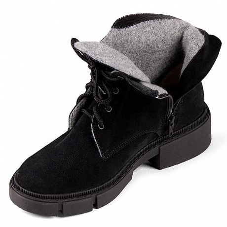 Полусапоги ортопедические Dr Thomas утепленные женские DTD-545-2 черные. Изображение 3 из 6