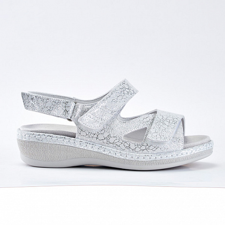 Сандалии Suave Athens женские 15007T-1I13 серебряные. Изображение 2 из 4