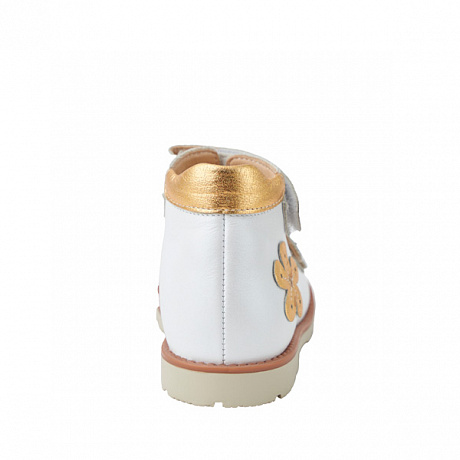 Сандали ортопедические Мега Ортопедик для девочек 051 14 30-80 белый/золотой. Изображение 4 из 4